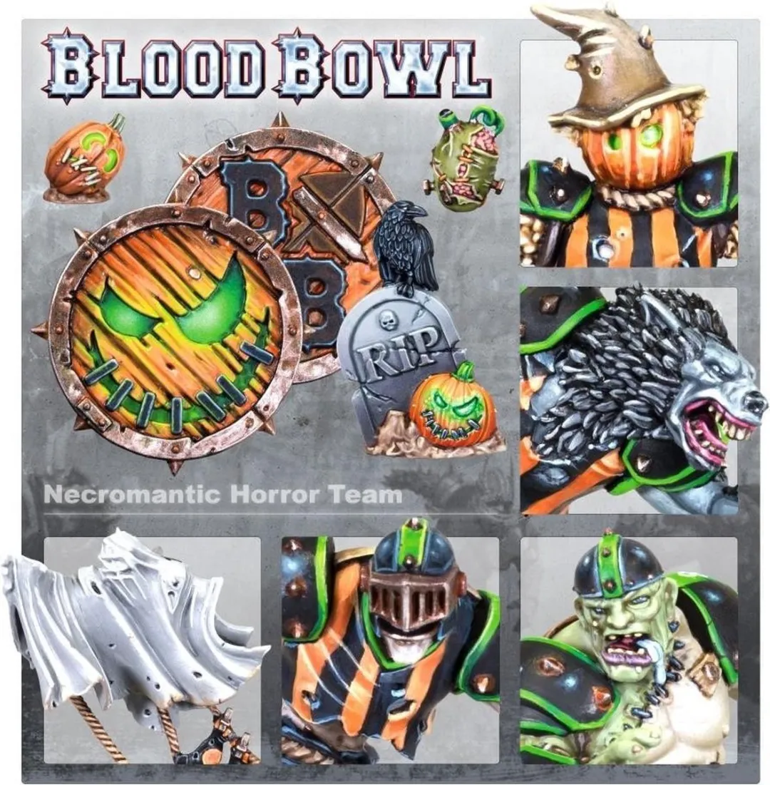 Games Workshop Blood Bowl Necromantic Horror Team - 14 Citadel Miniaturen