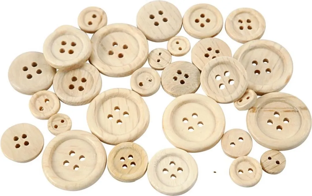 Creativ Company Houten Knopen - 8-23mm - 440 Stuks