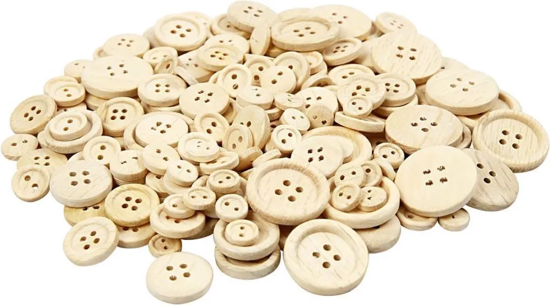 Creativ Company Houten Knopen - 8-23mm - 440 Stuks