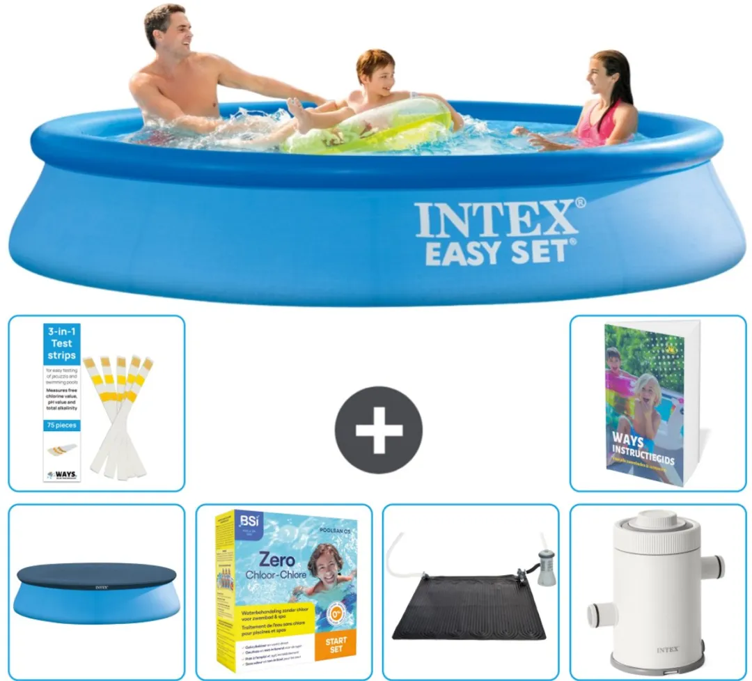 Intex Easy Set Zwembad 305x61cm - Blauw - 7-delig