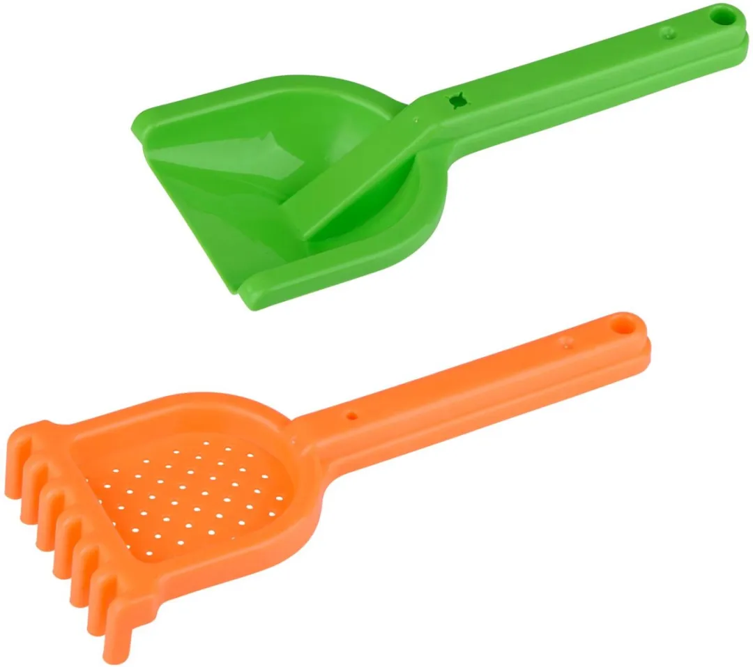 Eddy Toys Strandschep en Hark 2-delig