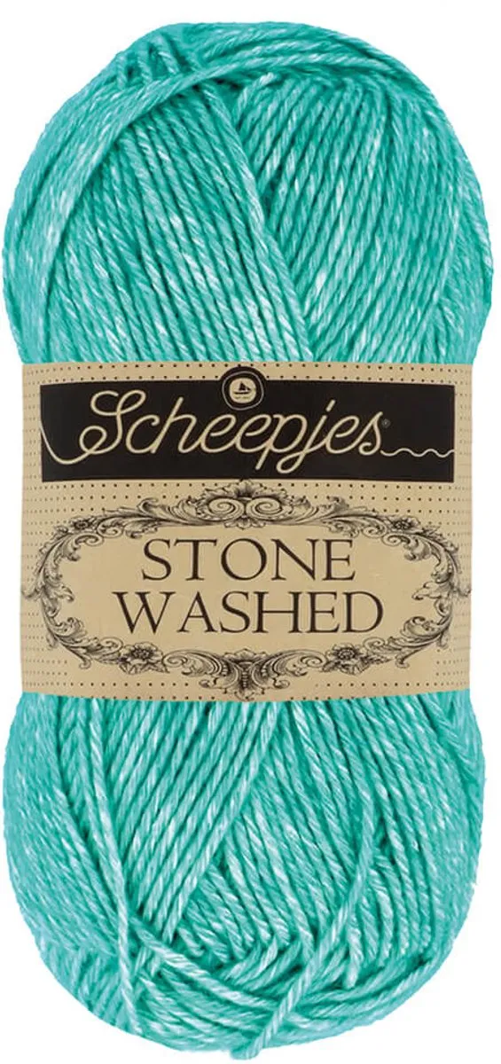 Scheepjes Stone Washed 815 Green Agate Wol