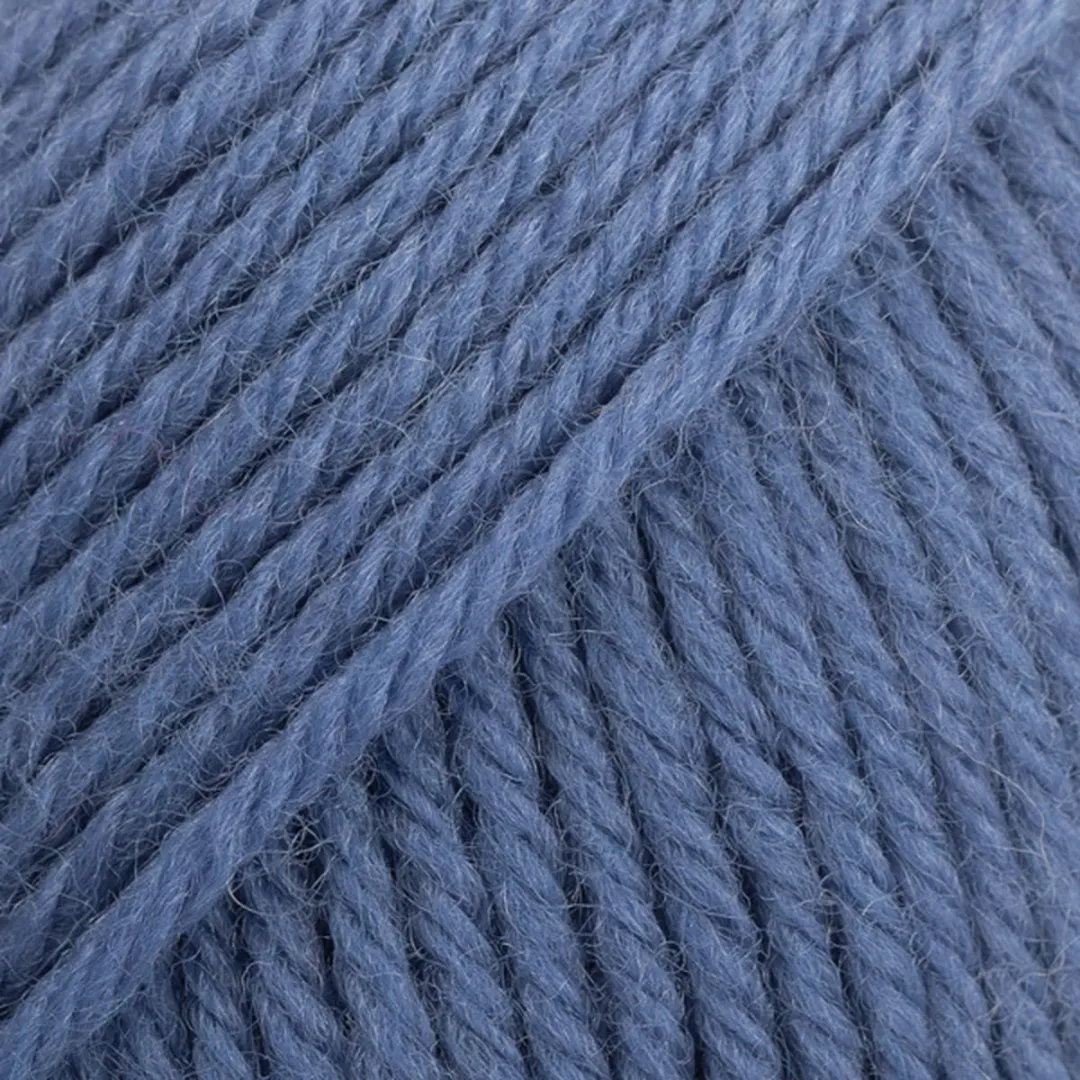 Drops Karisma Uni Colour Wol Garen 65 Denimblauw