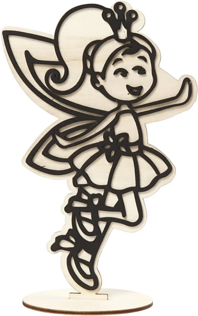 Creativ Company Houten Figuur Fee 21cm