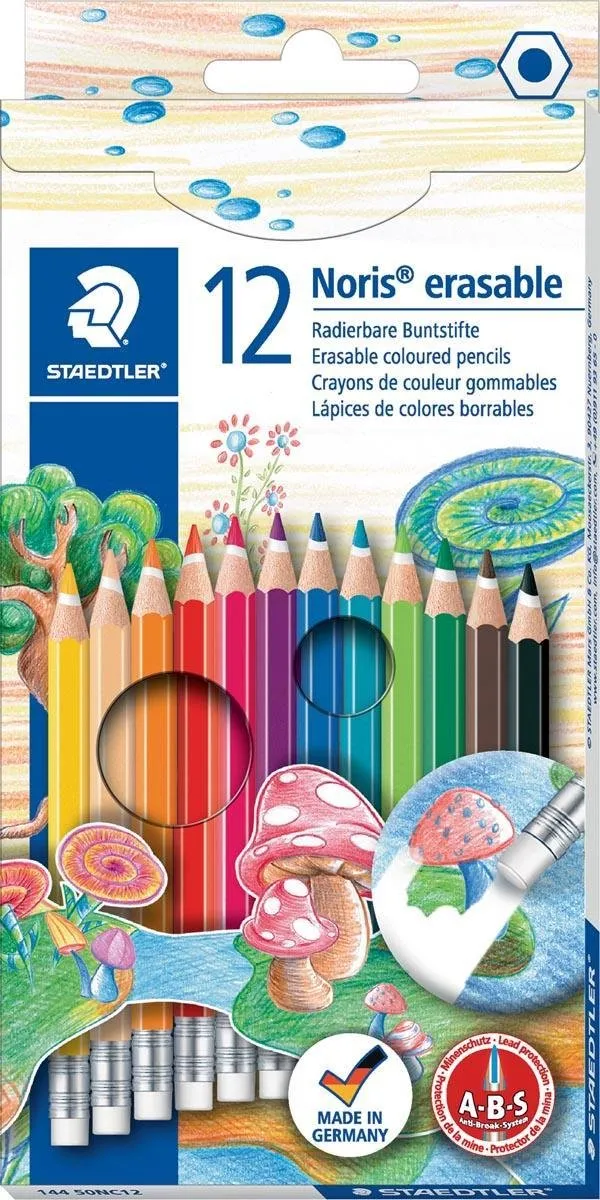 STAEDTLER Noris Club Wisbare Potloden Set - 12 Stuks