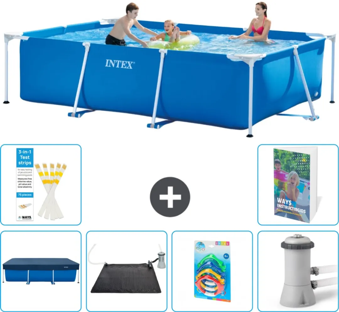 Intex Rechthoekig Frame Zwembad 300x200x75cm
