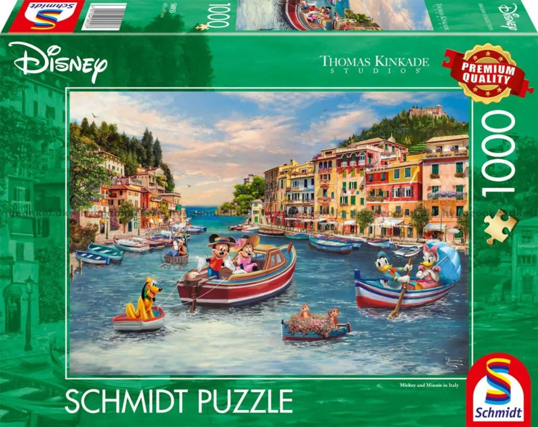 Schmidt Spiele Disney Mickey & Minnie Italië Puzzel 1000 Stuks