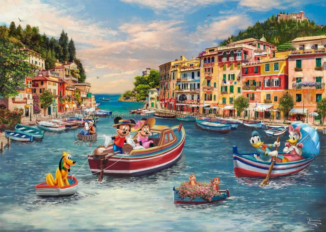 Schmidt Spiele Disney Mickey & Minnie Italië Puzzel 1000 Stuks