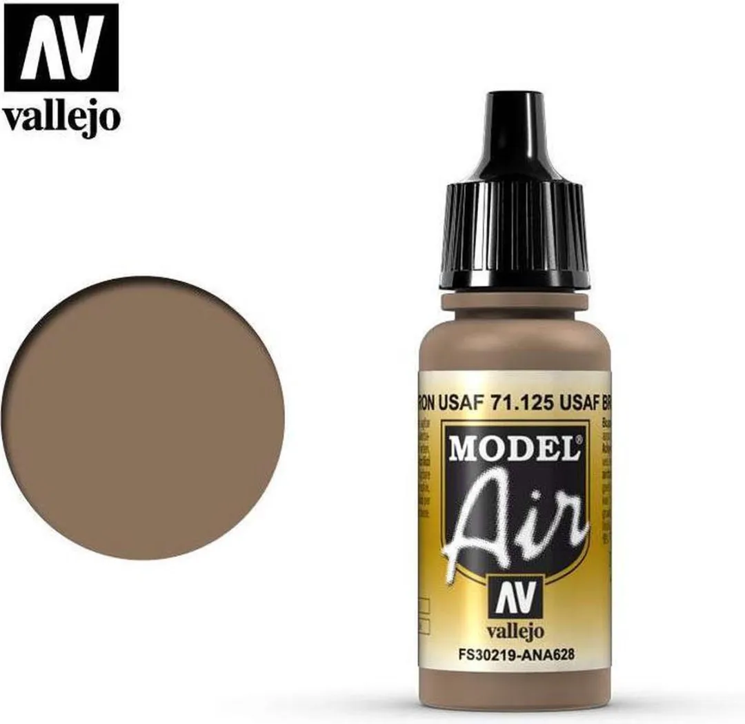 Vallejo Model Air USAF Brown Acrylverf 17ml