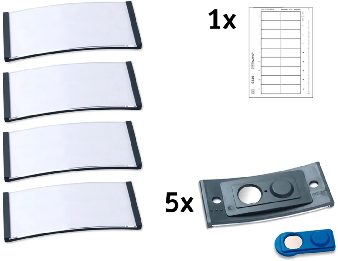 Avery Zweckform Naambadge 70x30mm - Antraciet - 5 Stuks