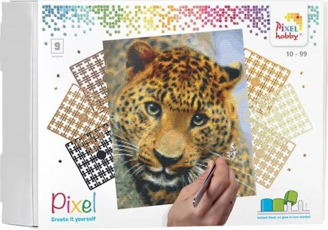 Pixelhobby Pixel Kit 9 Basisplaten Leopard 30,5x38,1cm