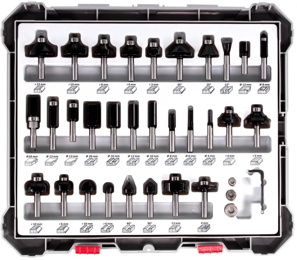 Bosch 2607017475 30-delige Frezenset - Hardmetaal