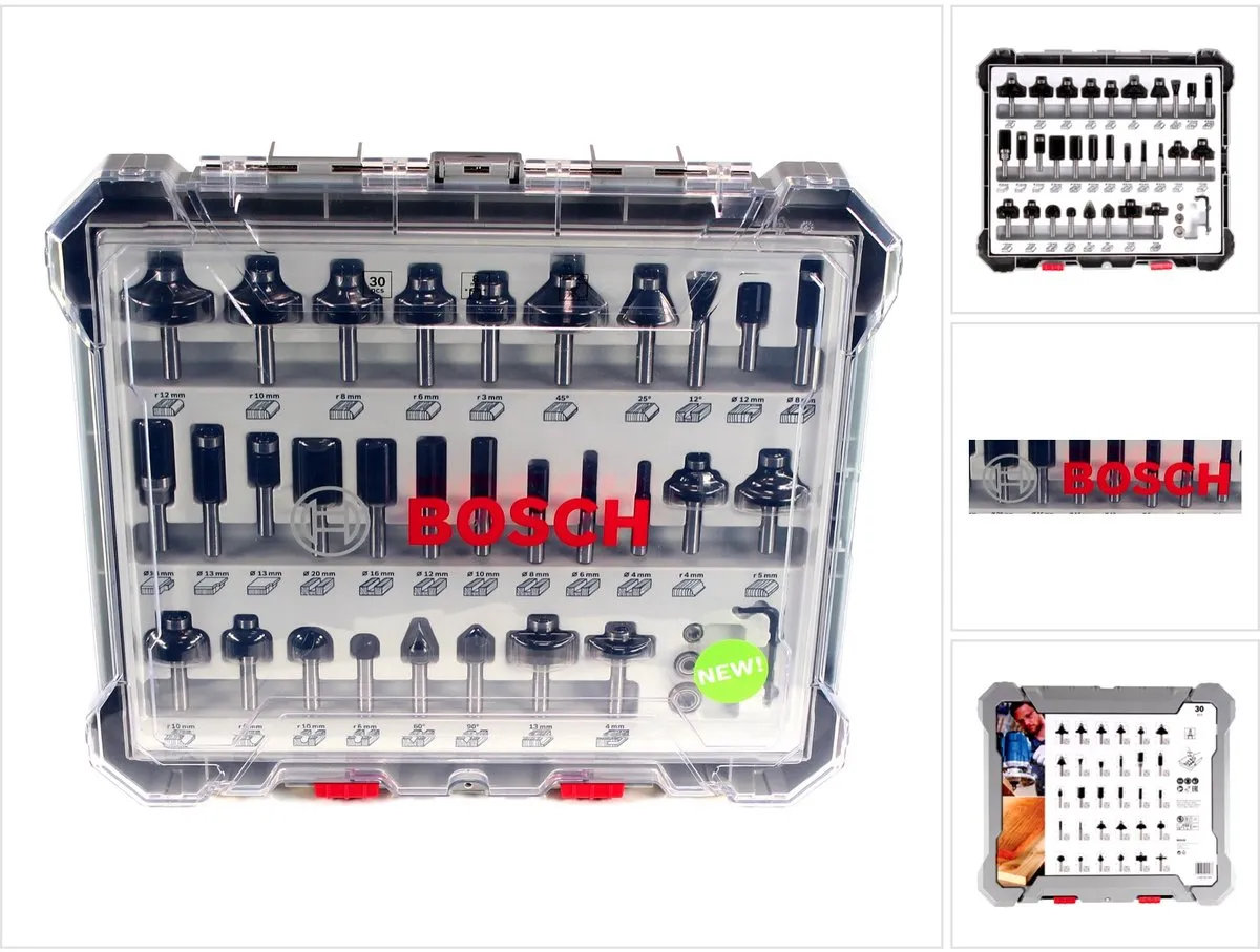 Bosch 2607017475 30-delige Frezenset - Hardmetaal