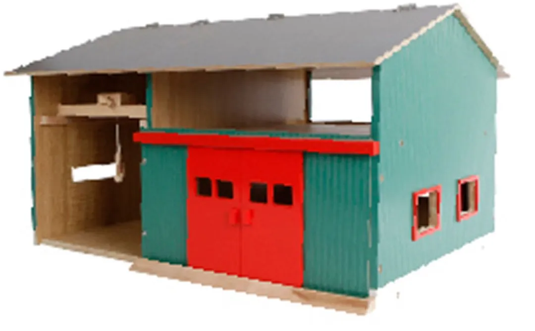 Kids Globe Landbouwloods met Berging 1:32 - Multikleuren