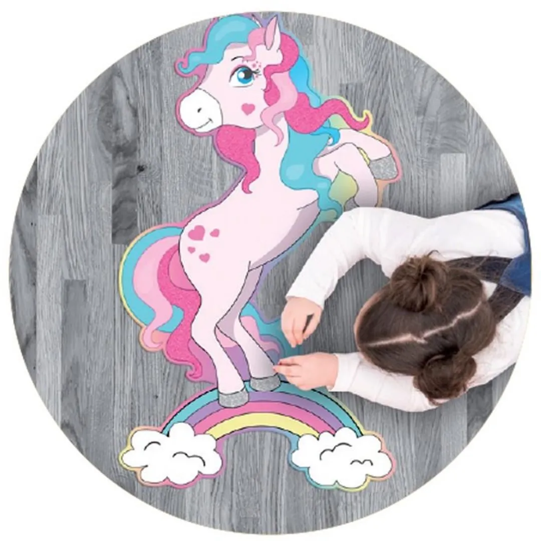 Luna Toys Coloring Puzzle XL Unicorn - 52 Stuks