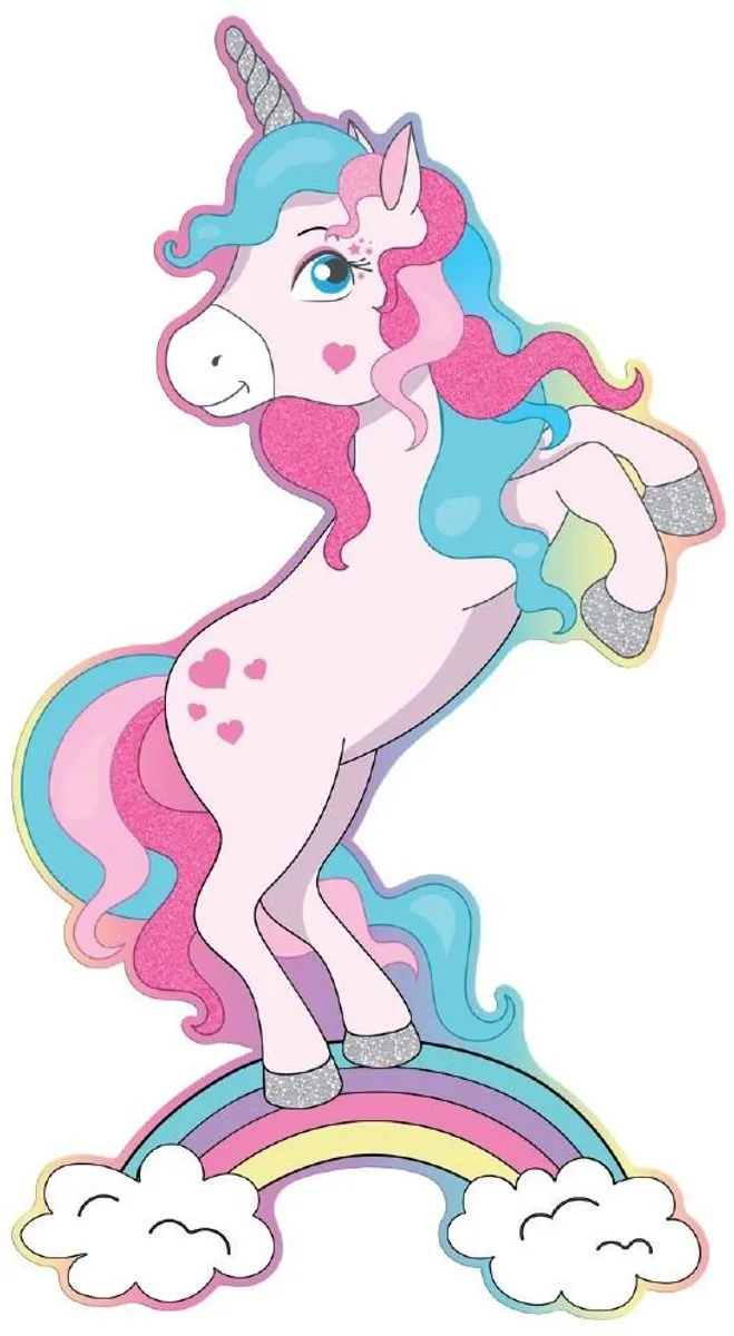 Luna Toys Coloring Puzzle XL Unicorn - 52 Stuks