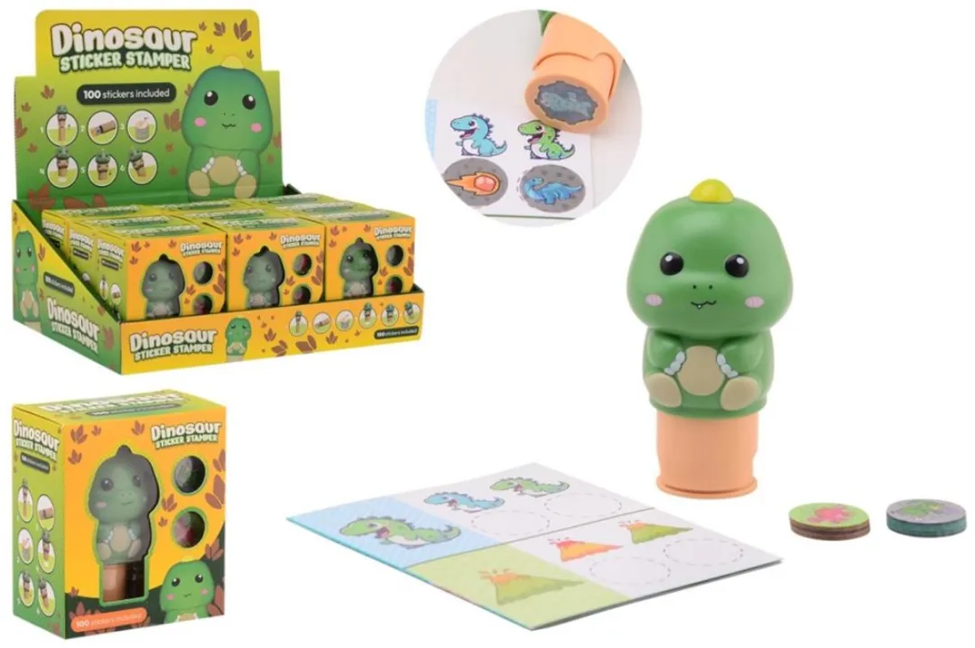 Johntoy Dinosaurus Stempel - Groen