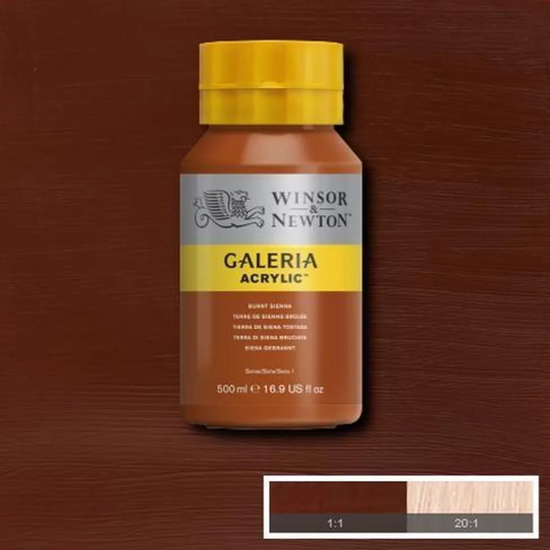 Winsor & Newton Galeria Acryl 500ml - Burnt Sienna