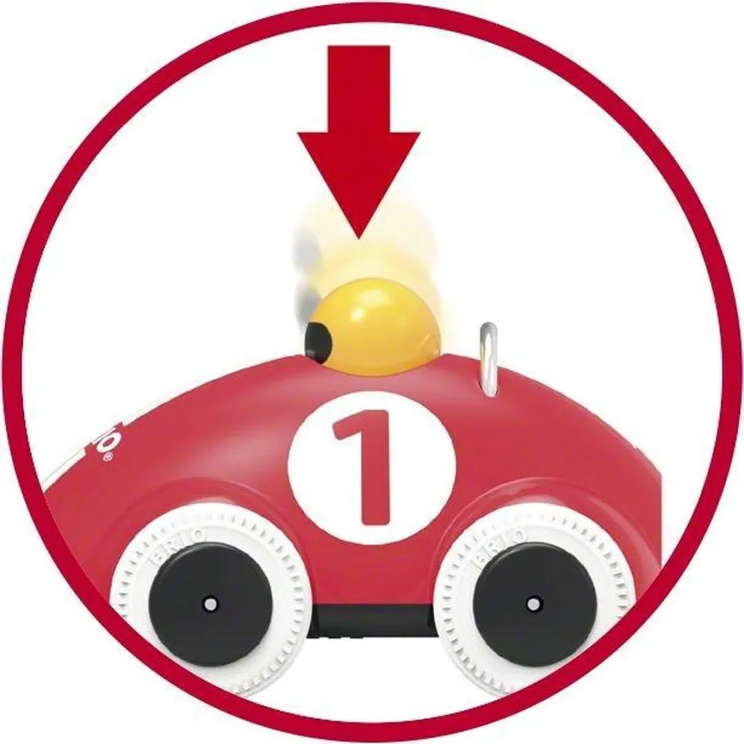 BRIO Push & Go Raceauto 30226 - Rood