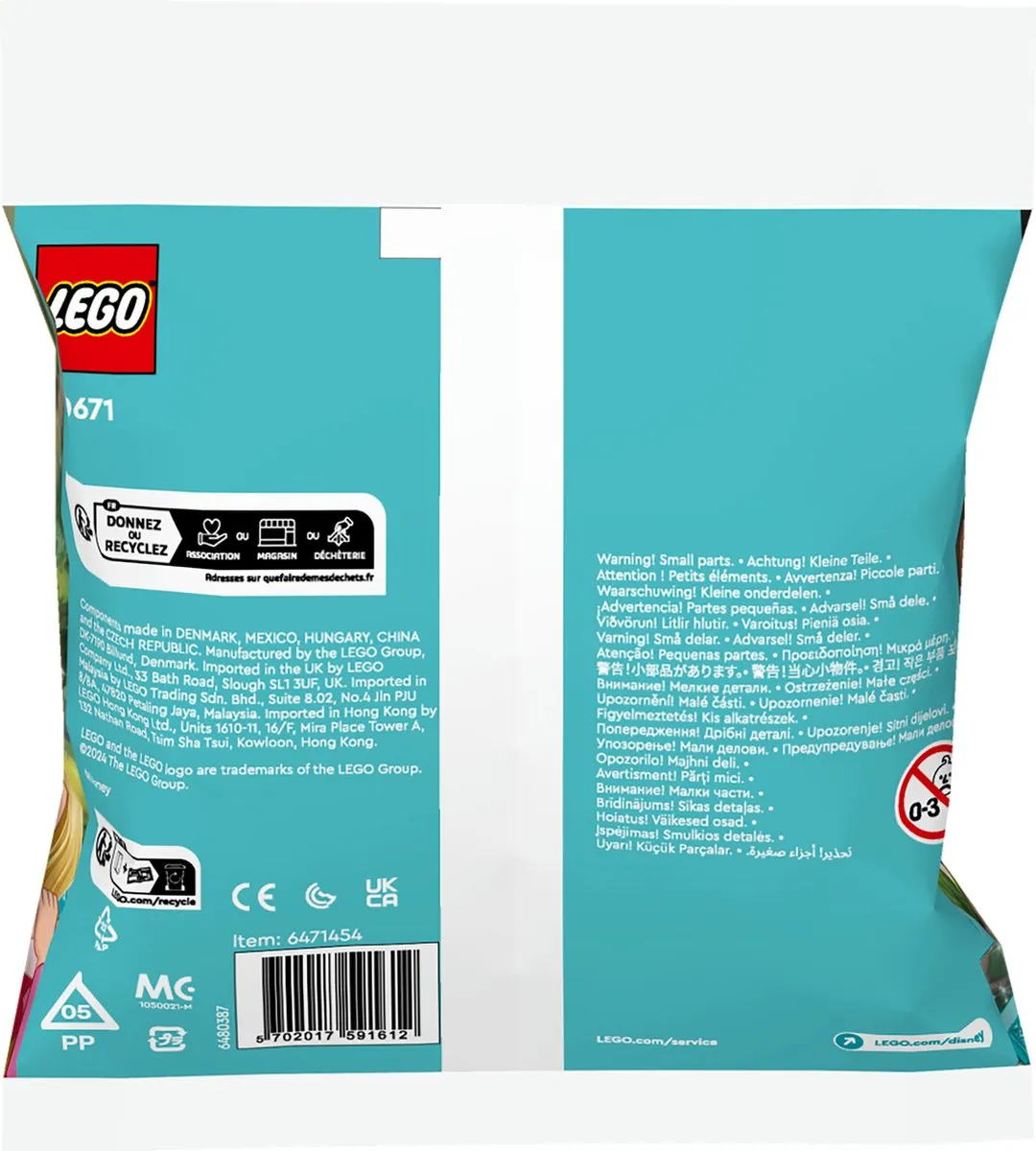 LEGO Disney Princess Aurora's Speelplek in het Bos 30671 - 60 Stukken