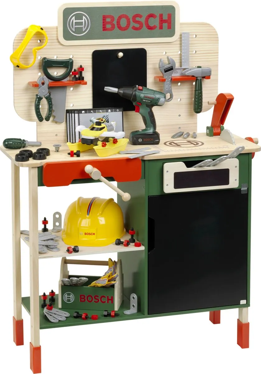 Klein Toys Bosch Mini Speelgoedwerkbank - 100-delig Multicolor