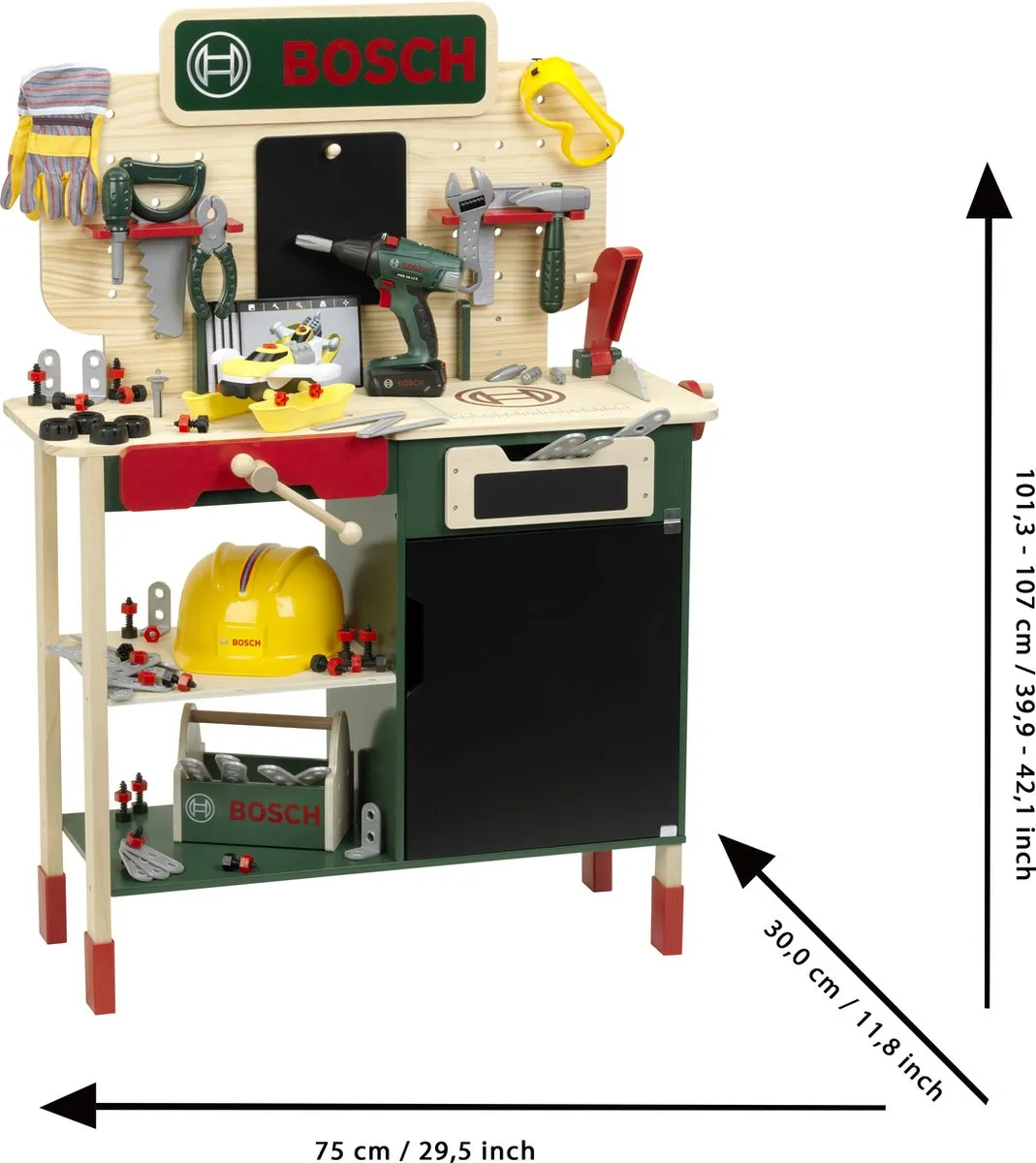 Klein Toys Bosch Mini Speelgoedwerkbank - 100-delig Multicolor