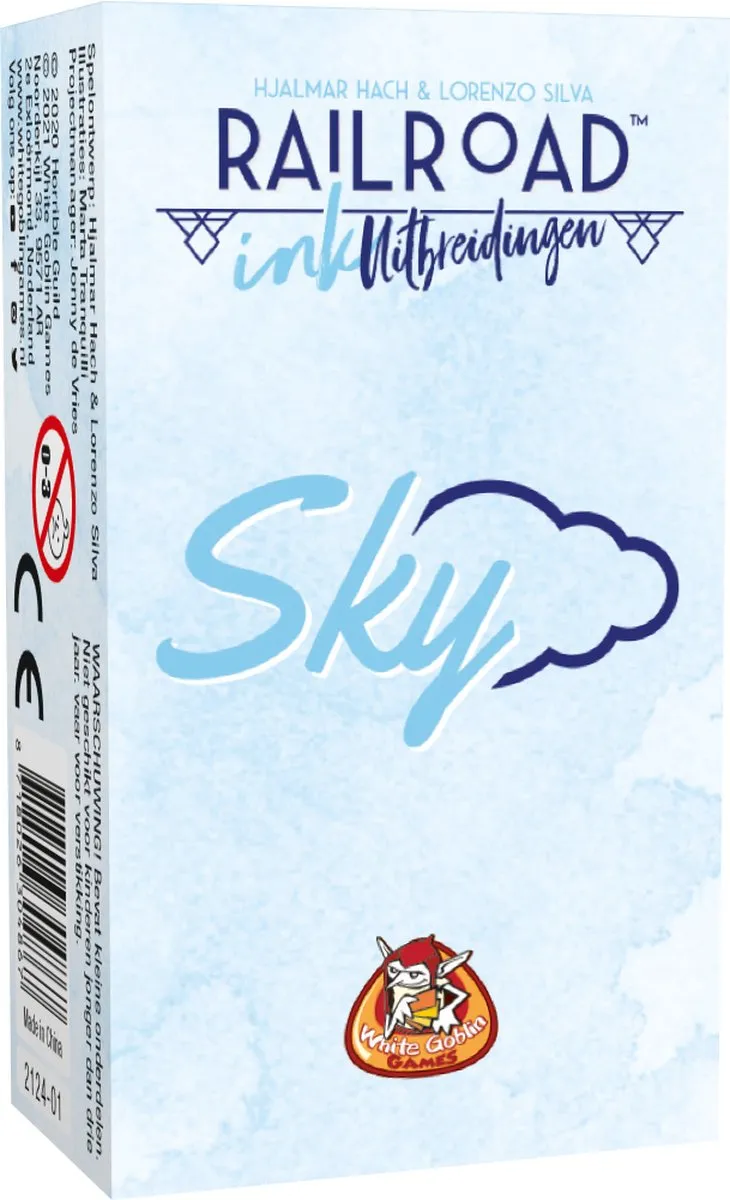 White Goblin Games Railroad Ink Sky Uitbreiding Dobbelspel