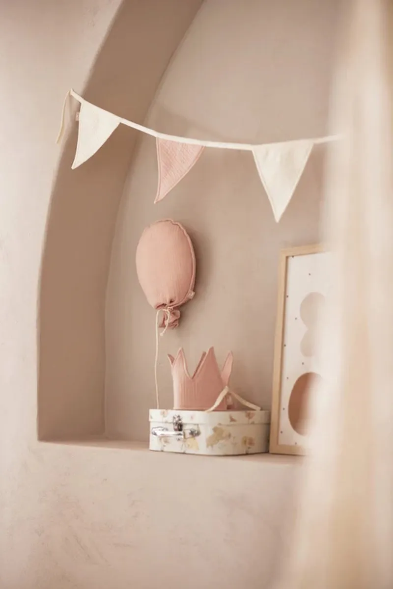 Jollein Vlaggenlijn 200x17cm - Wild Rose/Ivory