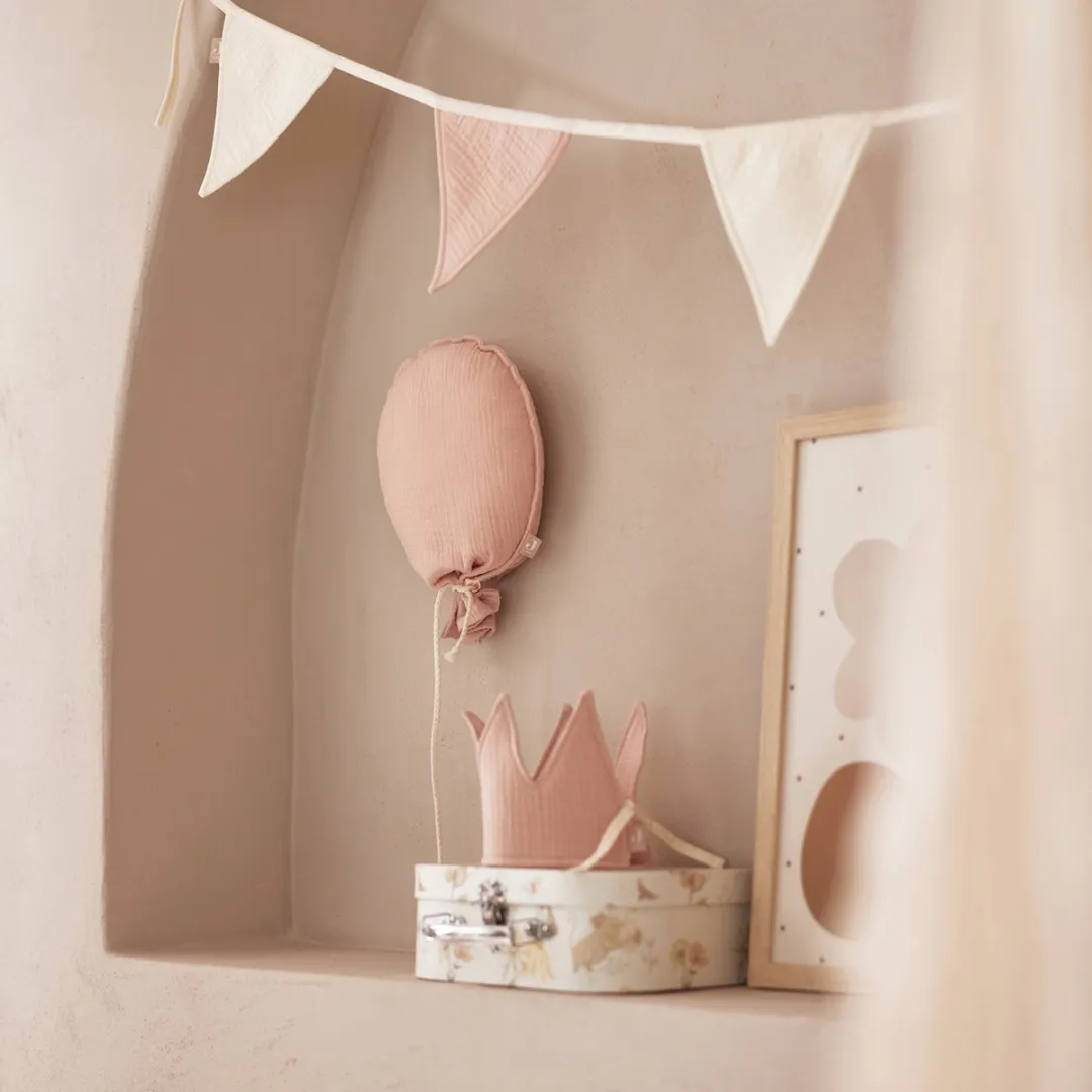 Jollein Vlaggenlijn 200x17cm - Wild Rose/Ivory