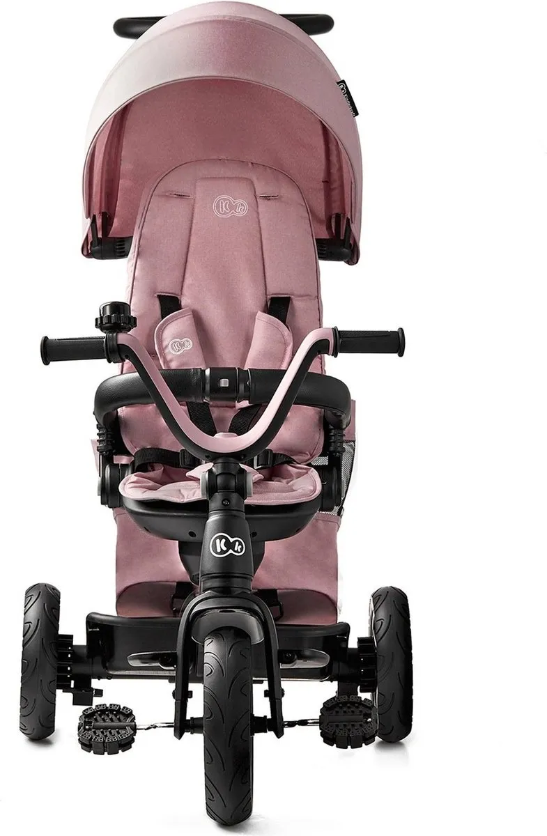 KinderKraft EASYTWIST Driewieler Roze - 360° Draaibare Zit