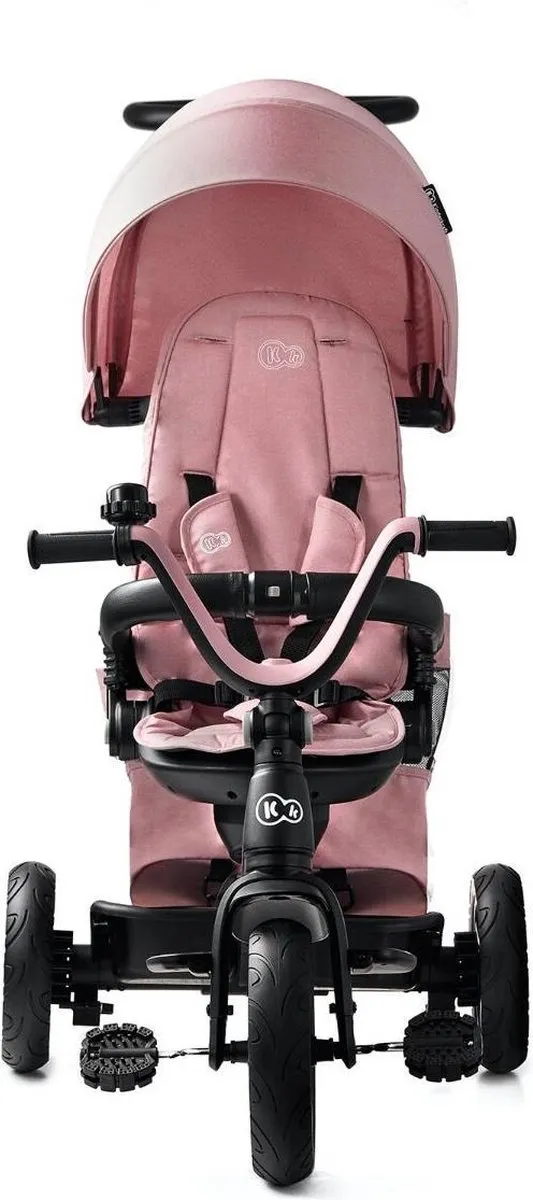 KinderKraft EASYTWIST Driewieler Roze - 360° Draaibare Zit