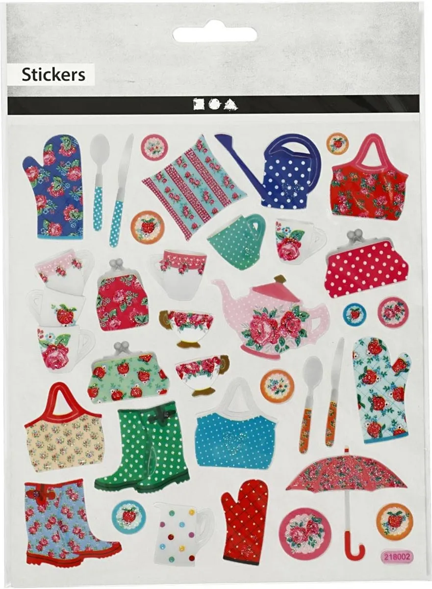 Creativ Company Stickers Tuinleven - 1 Vel - 15x16,5cm