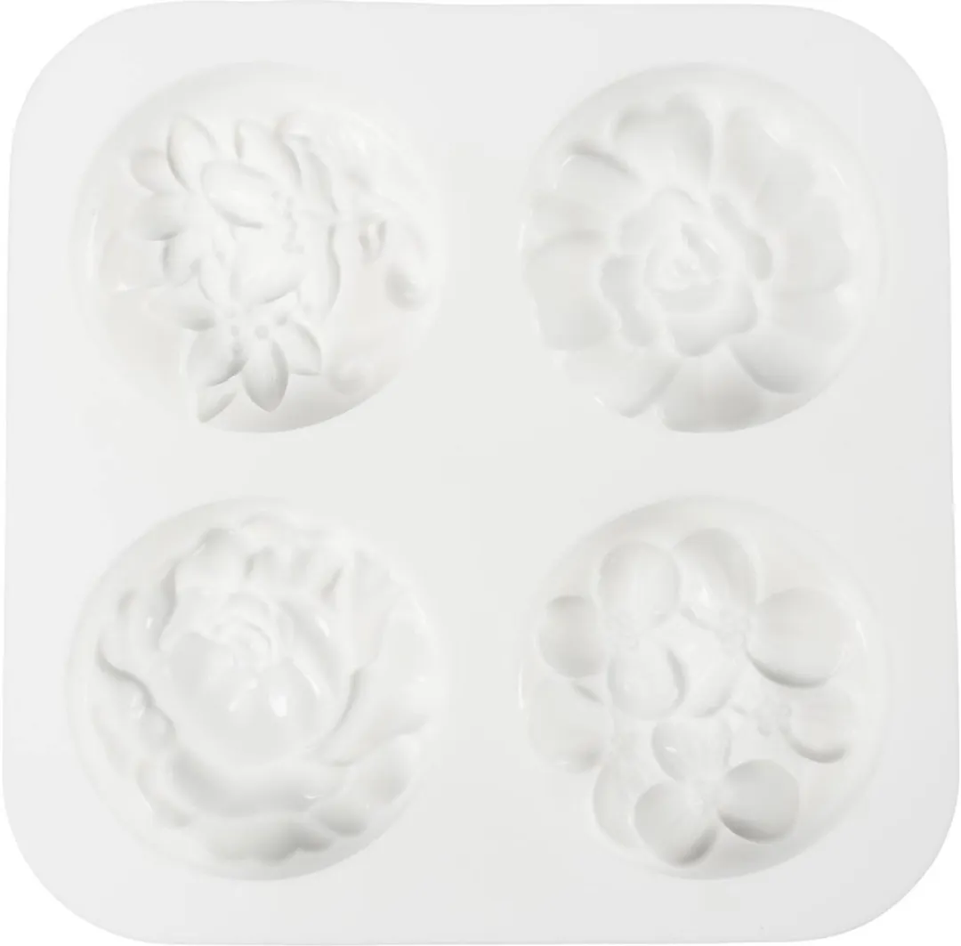 Creativ Company Siliconen Gietmal Bloemenmotief - Multicolor