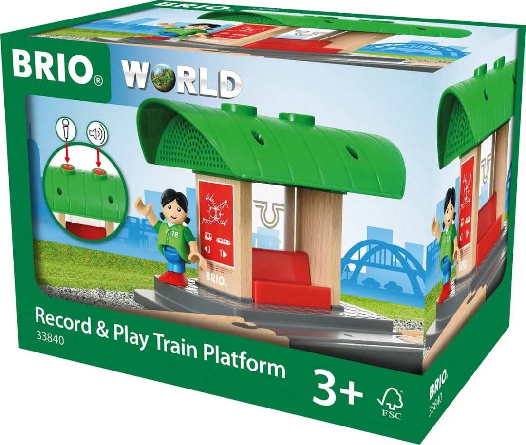 BRIO Record & Play Treinstation 33840