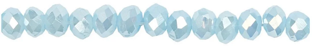 Creativ Company Glas Facet Kralen 3x4mm - Zeeblauw 100 Stuks