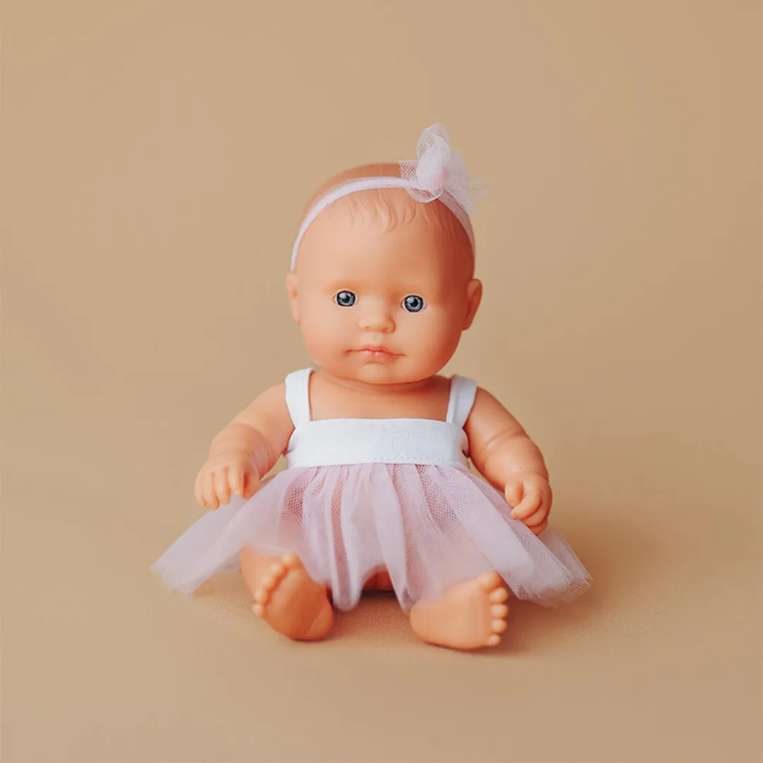 Miniland Babypop Europees Meisje 21cm - Educatief Speelgoed - 8413082330019