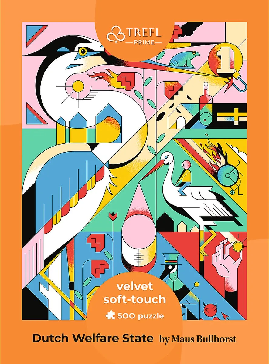 Trefl Nederlandse Welzijnsstaat 500UV Puzzel - 500 Stuks - FSC Mix 70% - Multicolor