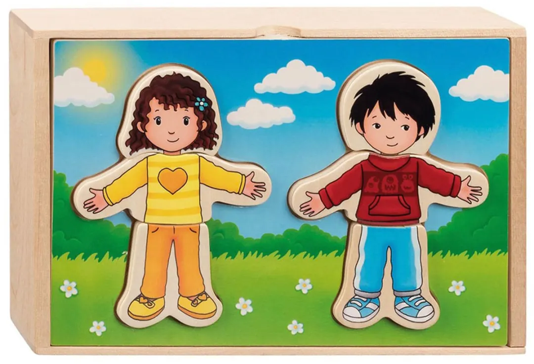 Goki Dress-up Puzzle Boy & Girl 36 Stuks - Multicolor