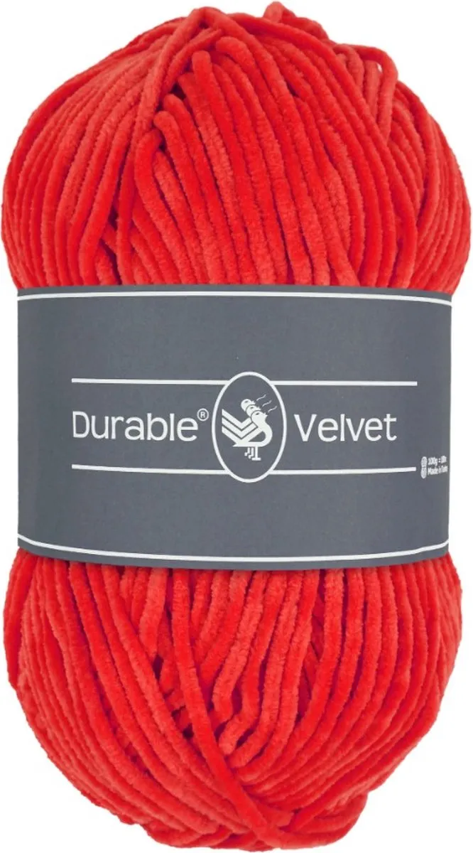 Durable Velvet Chenille Garen Tomato