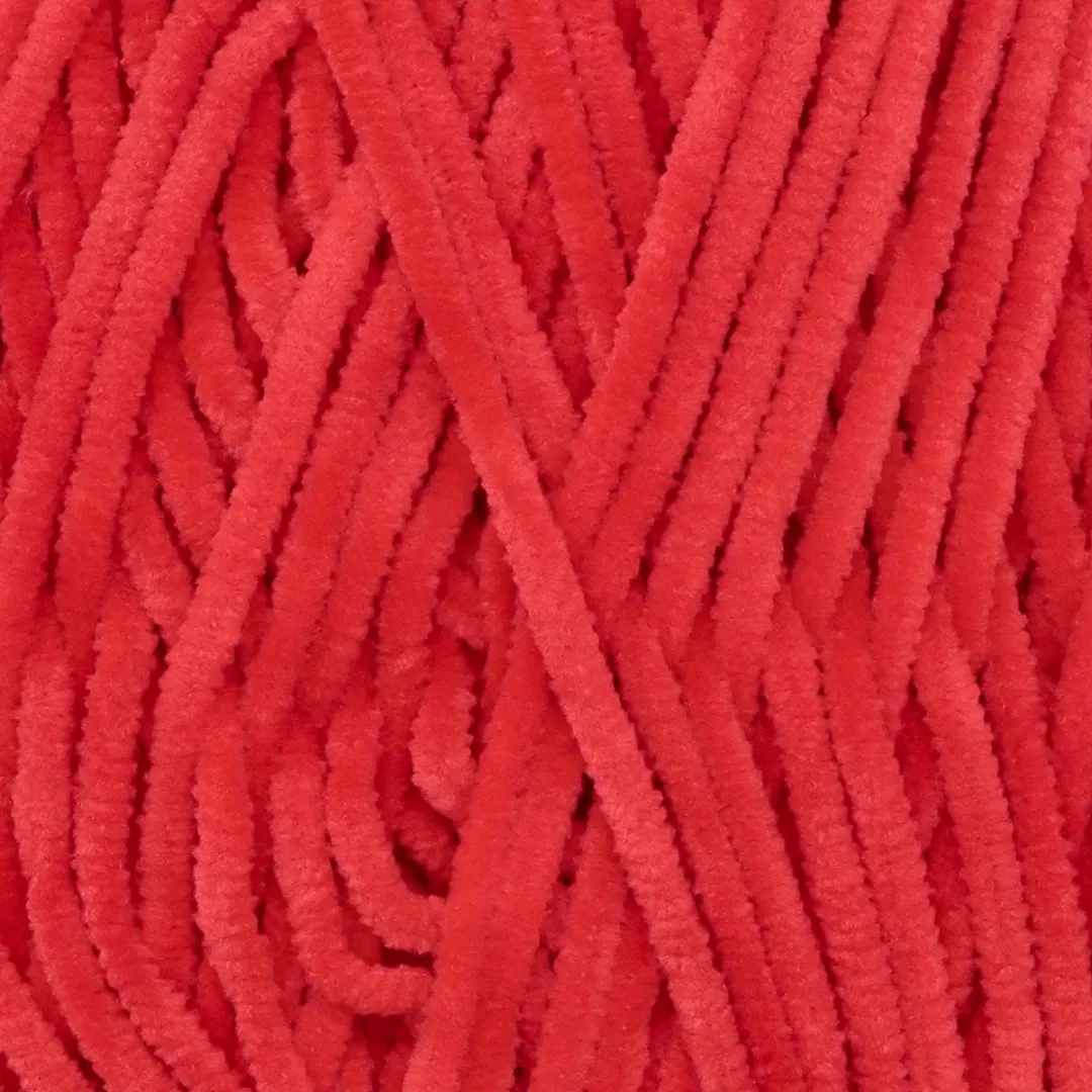 Durable Velvet Chenille Garen Tomato