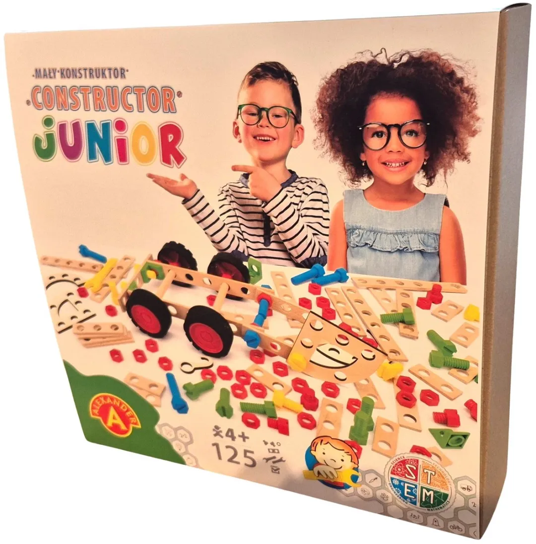 Alexander Toys Constructor Junior Bouwpakket - 125 Onderdelen - Multicolor