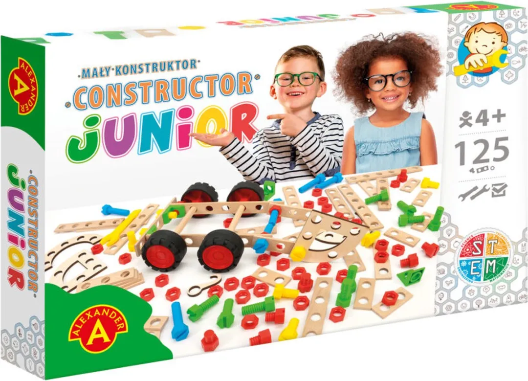 Alexander Toys Constructor Junior Bouwpakket - 125 Onderdelen - Multicolor - afbeelding 6 van 6