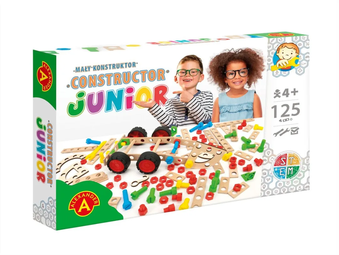 Alexander Toys Constructor Junior Bouwpakket - 125 Onderdelen - Multicolor