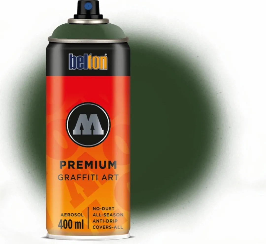 Molotow Belton Premium 400ml Spray Black Green