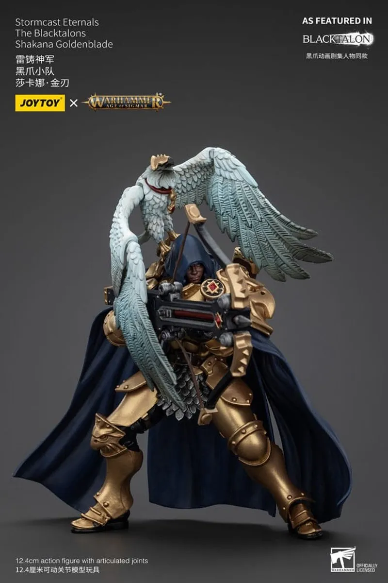 Joy Toy Warhammer Age of Sigmar Stormcast Eternals Shakana Goldenblade JT00911 - 20cm Action Figuur - Multi