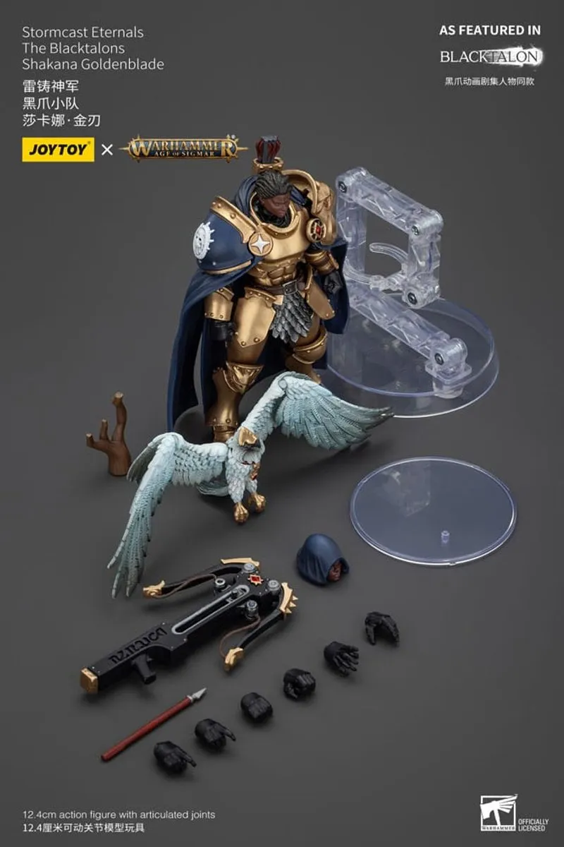 Joy Toy Warhammer Age of Sigmar Stormcast Eternals Shakana Goldenblade JT00911 - 20cm Action Figuur - Multi