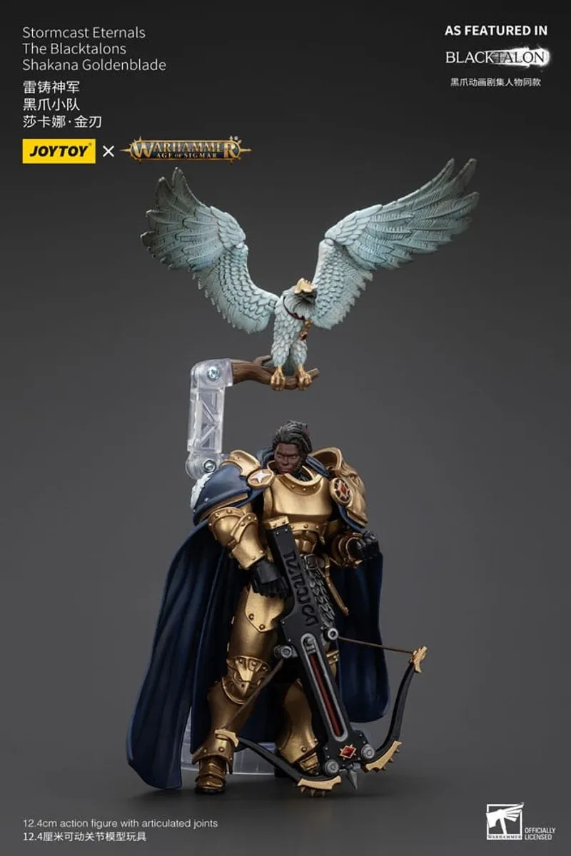 Joy Toy Warhammer Age of Sigmar Stormcast Eternals Shakana Goldenblade JT00911 - 20cm Action Figuur - Multi