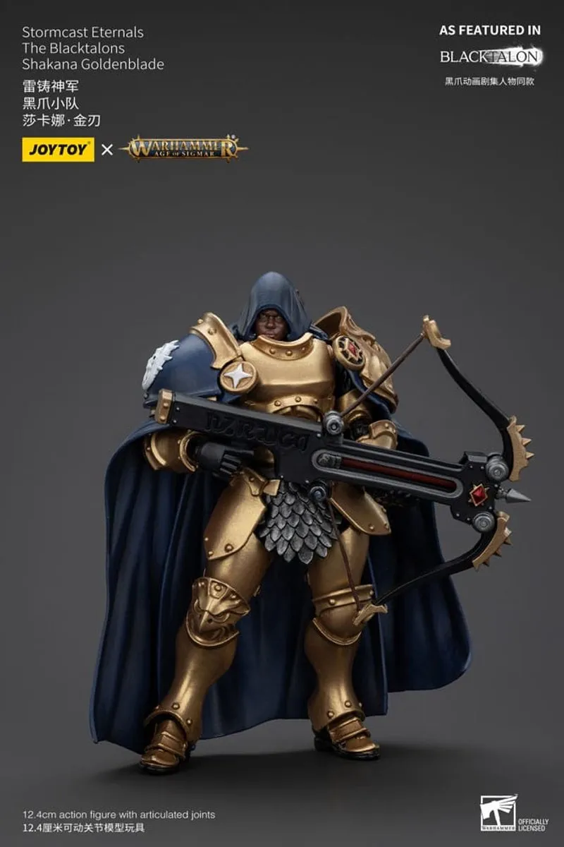 Joy Toy Warhammer Age of Sigmar Stormcast Eternals Shakana Goldenblade JT00911 - 20cm Action Figuur - Multi