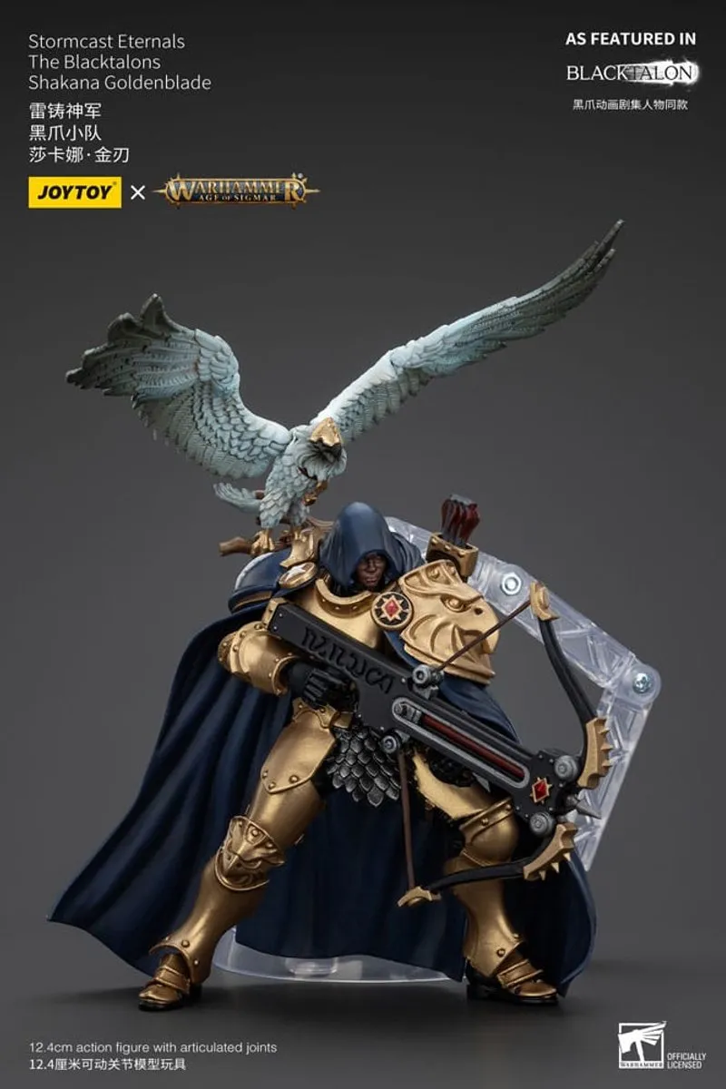 Joy Toy Warhammer Age of Sigmar Stormcast Eternals Shakana Goldenblade JT00911 - 20cm Action Figuur - Multi - afbeelding 6 van 6
