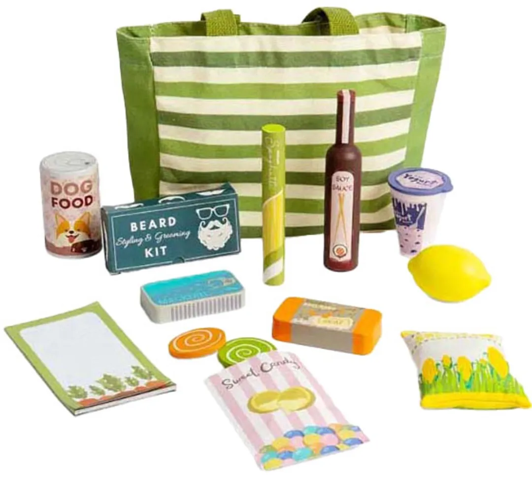 BIGJIGS Houten Boodschappen Speelset